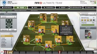 Fifa 13 Ultimate Team Squad Builder 001 Russische Liga  Kostenca 40000 Coins [upl. by Ellicul261]