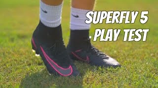 Nike Superfly V 5 Play Test  Pitch Dark Pack [upl. by Acinomaj]