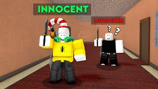 I Had a KNIFE while INNOCENT Roblox Murder Mystery 2 [upl. by Auhsot]