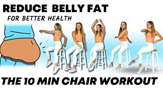 Lose Belly Fat Sitting Down  10 Minute Chair Workout  Seated Exercises for Better Health [upl. by Naiditch413]