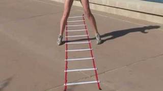 WORKOUTZCOM  Agility Ladder Drills  Jump 2 In 2 Out [upl. by Inoj]