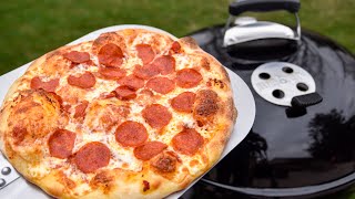 How to BBQ a pizza on a Weber Kettle Grill [upl. by Emelda]