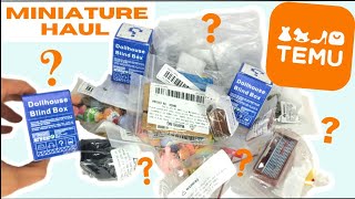 Dollhouse Miniature Haul amp Blind Boxes • Food amp Accessories from Temu [upl. by Rawden]