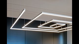 KLUS Design  LED profilis PIKO ZM itin ploniems pakabinamiems linijiniams sprendimams [upl. by Sorel265]