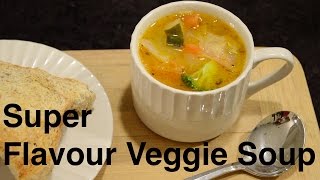 SUPER Flavour Veggie Soup Easy amp Vegan [upl. by Enovahs]