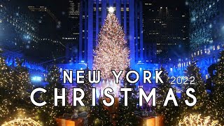 New York Christmas  4K video with Christmas songs [upl. by Anahcar277]