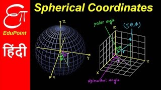 Spherical Coordinate System ★ video in HINDI ★ EduPoint [upl. by Donaghue]