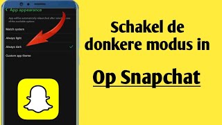 Hoe je het thema in Snapchat 2024 verandert  Donkere modus activeren  Donkere modus activeren in [upl. by Nihi]