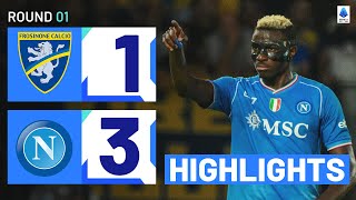 FrosinoneNapoli 13  Osimhen Double on Opening Day Goals amp Highlights  Serie A 202324 [upl. by Buchbinder354]