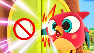 Hop Hop the owl teaches Peck Peck how to use the lift Baby cartoons for kids Learning videos [upl. by Yrelbmik81]