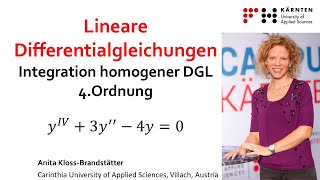 Integration einer homogenen linearen Differentialgleichung 4 Ordnung  komplexe Nullstellen [upl. by Lokim]