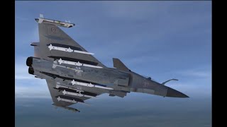 DCS World JF17 vs Rafale with BVRAAM PL15 vs Meteor空战模拟 枭龙 vs 陣風戰機 超視距空對空飛彈對戰 霹靂15 vs 流星 [upl. by Animar]