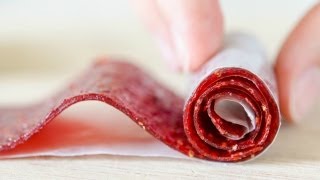 Homemade Strawberry Fruit Rollups Recipe  How to Make Fruit Leather [upl. by Iruj]