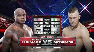 Conor McGregor vs Marcus Brimage UFC FULL FIGHT NIGHT [upl. by Sandell]