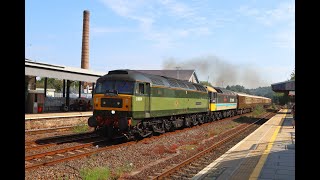 47810 amp 47712 pass Totnes on Cornish Riviera Statesman 310724 [upl. by Stephenie]