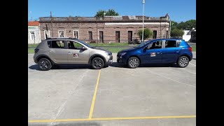 RENAULT SANDERO INTENS M5 vs STEPWAY INTENS CVT TEST AUTO AL DÍA 11120 [upl. by Oileduab]