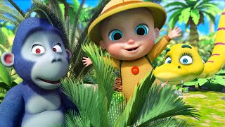 Johnys Wild Jungle Adventure  Educational Cartoons for Kids  Learning Story Songs for KIDS [upl. by Gromme]