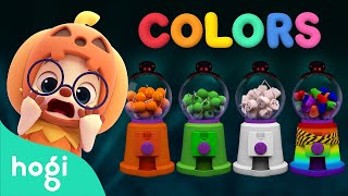 Learn Colors with Colorful Monster Candy Shop 👻 🍬｜Halloween Colors 🎃｜Scary Rhymes｜Pinkfong amp Hogi [upl. by Bohman]