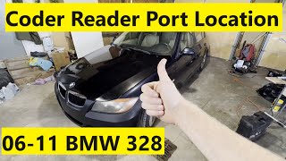 OBD2 Port Location BMW 328i 06 07 08 09 10 11 2006 2007 2008 2009 2010 2011 [upl. by Zoila]