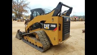 SkidLift Activating Auxiliary Hydraulics on a CAT 299D Skid Steer [upl. by Shawn946]