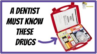 EMERGENCY DRUGS IN DENTISTRY [upl. by Odlaner807]