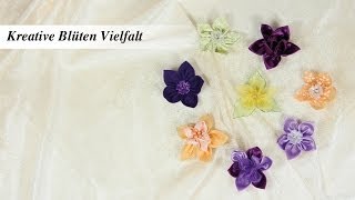 Ideen mit Herz  Stoffblüten leichtgemacht [upl. by Krystyna]