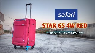 Safari Trolley Bags  Safari Trolley Bag Unboxing  Safari trolley bags 65cm  65 4W RED 26 inch [upl. by Lletnahs]