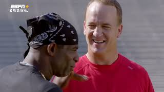 Deion Sanders schools Peyton Manning on being a twoway player [upl. by Maclay881]