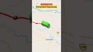 Purvanchal Expressway Lucknow To Ghazipur expressway lucknow nitingadkari highway shorts [upl. by Esened803]