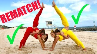 Big sisters VS Little sisters EXTREME YOGA CHALLENGE REMATCH [upl. by Barris]