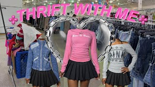 THRIFT WITH ME ♡ my best thrift of the year y2k juicy couture vs pink vintage guess amp more [upl. by Swain743]