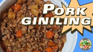 PORK GINILING RECIPE [upl. by Steere]