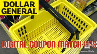 Dollar General Digital Coupon Matchups January 2024 [upl. by Mollee]