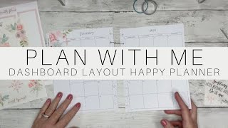 Plan With Me  Happy Planner Dashboard Layout  January 16 2024 [upl. by Gnahk]