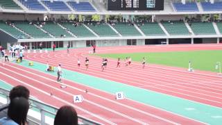 第30回全国小学生陸上競技交流大会長崎県予選 女子６年 100m 決勝平成26年6月22日 1414 風00 [upl. by Salokcin]