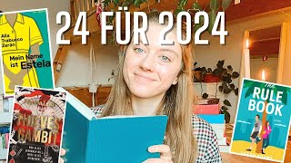 24 Bücher für 2024📚  Romance Fantasy Sachbuch Thriller und mehr  Bookaholicgroup [upl. by Ainehta]