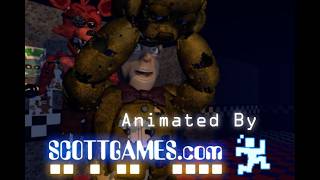 FNAF Springlock Failure Scene But Animated By Scott Cawthon  FNAF 10th Anniversary Special [upl. by Lenhart]