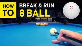 Pool Lesson  How To Break amp Run 8 Ball Step by Step  GoPro [upl. by Ocirred]