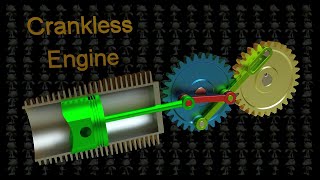 Crankless Engine Mechanism 3D Model [upl. by Naenej623]