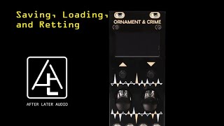 Ornament and Crime Saving Loading and Resetting both Firmware [upl. by Eyram]