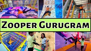 Zooper Trampoline Park Delhi NCR  Trampoline Park Gurgaon Ticket Price Timing  Thakur Saurav Vlog [upl. by Imat]