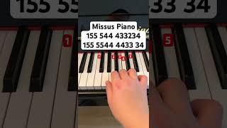 Missus Piano by Rio Romeo  follow my instagram jessnotes123 piano pianotutorial pianomusic [upl. by Lananna624]