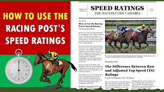 How To Use The Racing Post’s Speed Ratings [upl. by Ahseya]