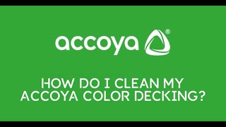 How do I clean my Accoya Color decking [upl. by Merce]