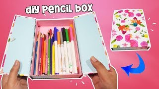 How To Make Pencil Box Case For Back To School DIY Pencil Case [upl. by Paradies835]