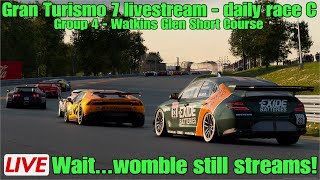 Gran Turismo 7 livestream  Daily race CGroup 4  Watkins Glen Short course [upl. by Kramer]