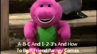 Barney And Friends Theme Song With Lyrics YouTube [upl. by Ahsino]