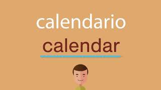 Cómo se dice calendario en inglés [upl. by Cyler609]