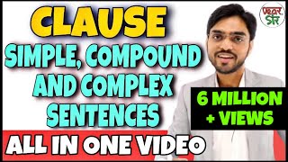 Simple Compound and Complex Sentences  English Grammar Lessons  Clauses in English Grammar [upl. by Batista133]