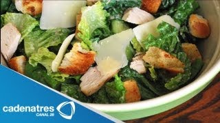 Ensalada ligera oriental con vinagreta de soya y naranja  Receta ensalada [upl. by Neenwahs]